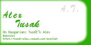 alex tusak business card